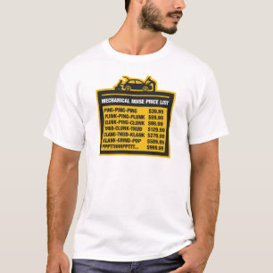 Mechanical Noise Price List T-Shirt