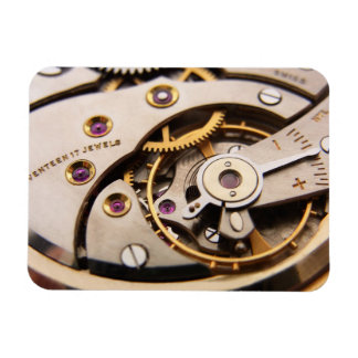 Mechanical pocket watch inner movement macro magnet