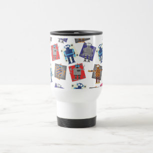 Mechanical Robot Cartoon Travel Mug