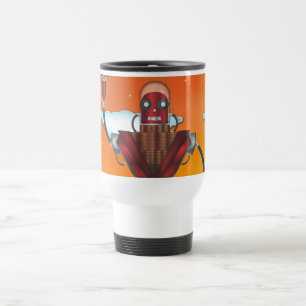 Mechanical Robot Cartoon Travel Mug