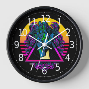 Mechanical Robotic Hand Modern Artwork   Clock
