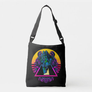 Mechanical Robotic Hand Modern Artwork   Crossbody Bag