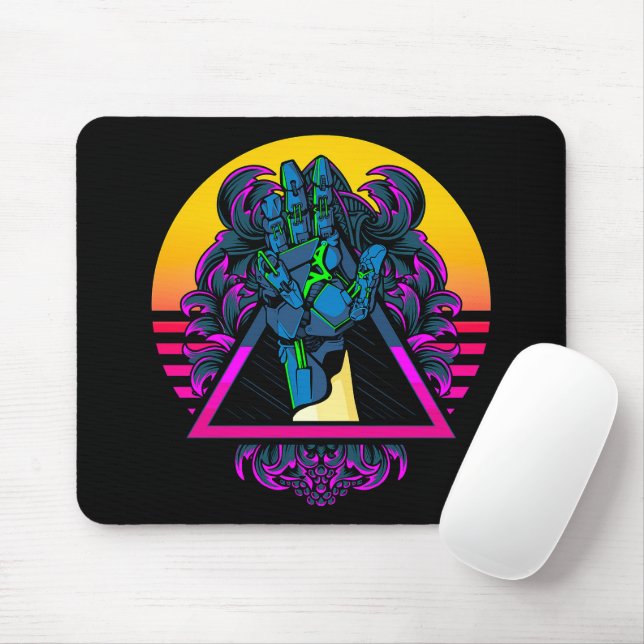 Mechanical Robotic Hand Modern Artwork | Mouse Mat (With Mouse)