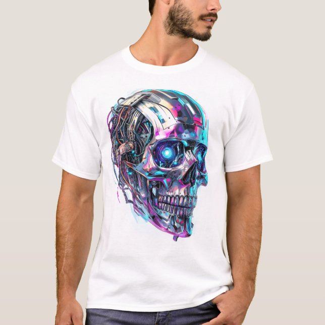 Mechanical Skull Matrix T-Shirt (Front)