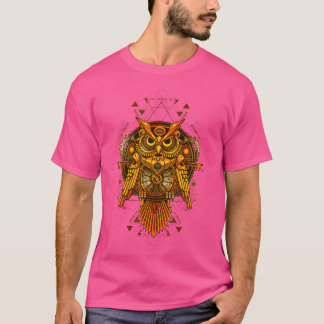 Mechanical Steampunk Owl. T-Shirt