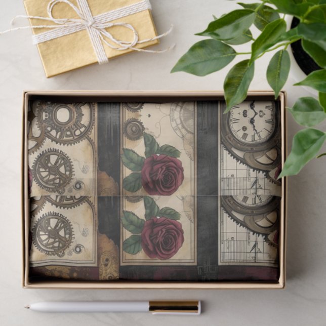 Mechanical Steampunk  Tissue Paper (Gift)