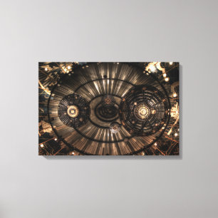 Mechanical Steampunk Zodiac Constellations Canvas Print