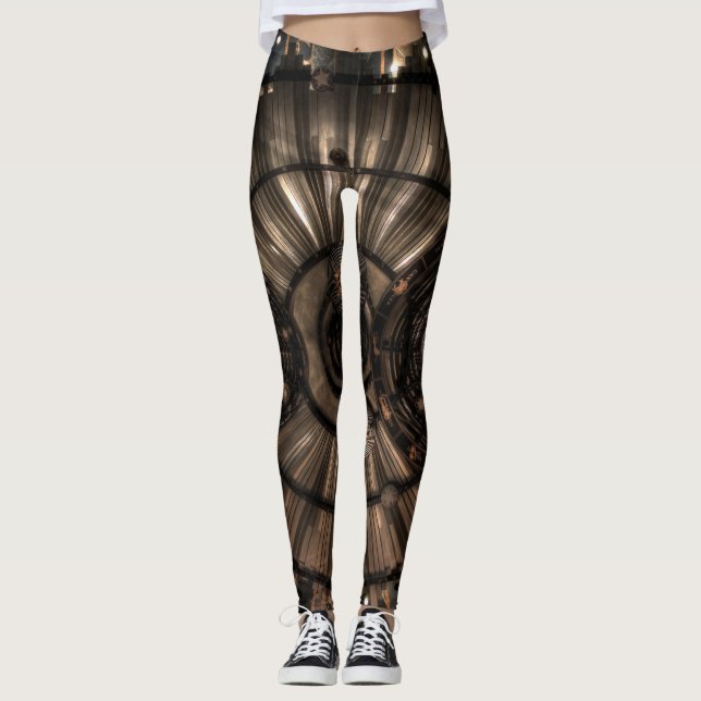 Mechanical Steampunk Zodiac Constellations Leggings (Front)