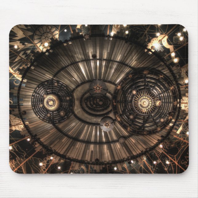 Mechanical Steampunk Zodiac Constellations Mouse Mat (Front)