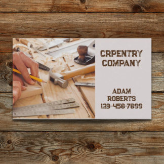 Mechanical Tools Construction Carpentry carpenter Business Card
