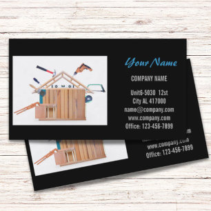 Mechanical Tools Handyman Carpentry Construction Business Card