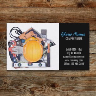 Mechanical Tools Handyman Carpentry Construction Business Card