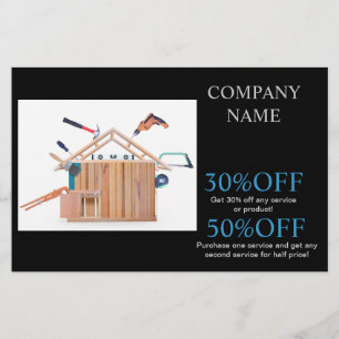 Mechanical Tools Handyman Carpentry Construction Flyer