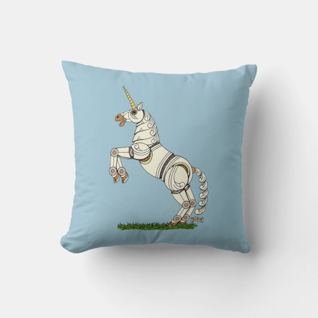 Mechanical Unicorn Cushion (Front)