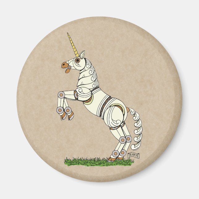 Mechanical Unicorn Magnet (Front)