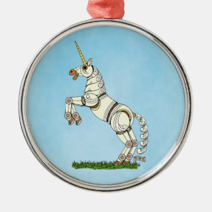 Mechanical Unicorn Metal Tree Decoration