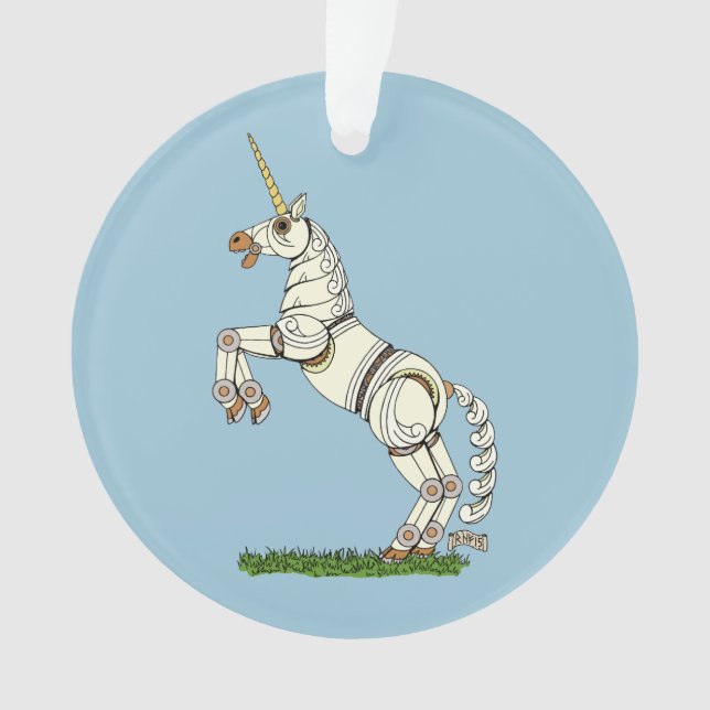 Mechanical Unicorn Ornament (Front)