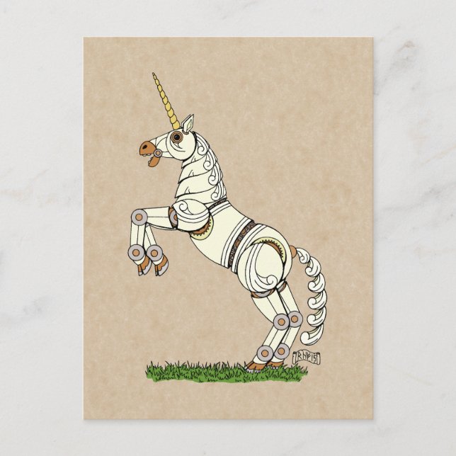 Mechanical Unicorn Postcard (Front)