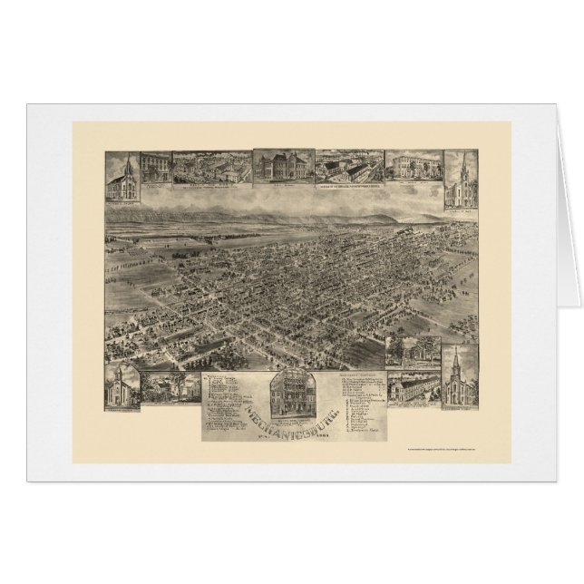 Mechanicsburg, PA Panoramic Map - 1903 (Front Horizontal)
