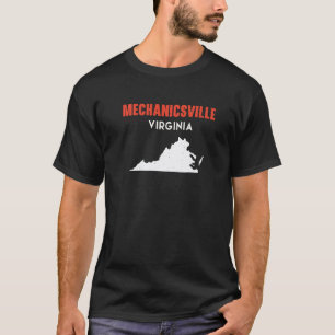 Mechanicsville Virginia USA State America Travel V T-Shirt