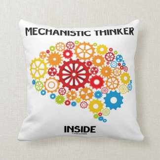 Mechanistic Thinker Inside (Gears Brain) Cushion