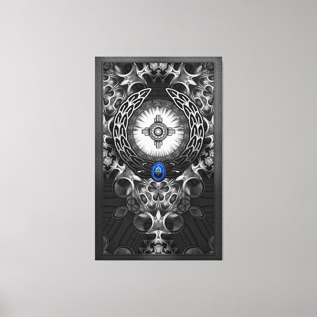 MechTron One Abstract Art Canvas Print (Front)