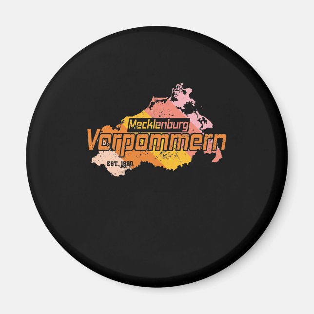 Mecklenburg Vorpommern Bundesland Magnet (Front)