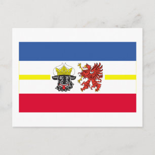 Mecklenburg-Vorpommern Flag Postcard