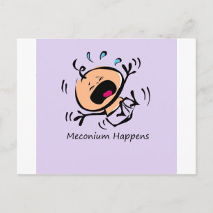 Meconium Happens Postcard