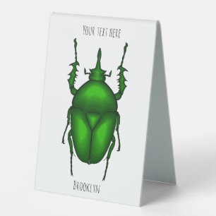 Mecynorhina torquata bug cartoon illustration
