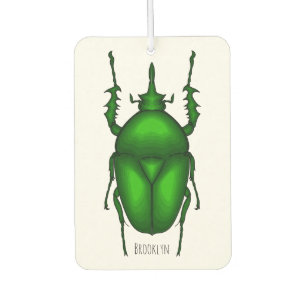 Mecynorhina torquata bug cartoon illustration car air freshener