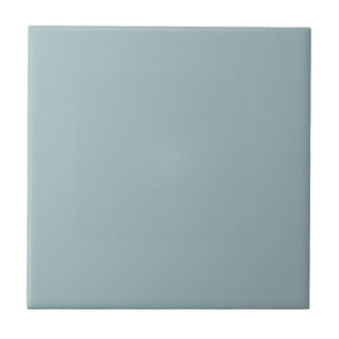 Med blue solid colour tile