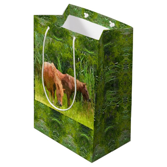 Med Gift Bag Assateague Ponies (Back Angled)