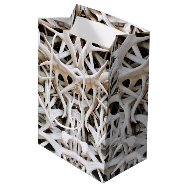 Med Gift Bag Elk Antlers (Front Angled)