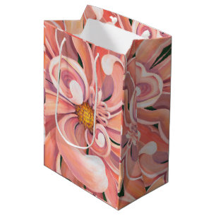 Med Gift Bag Peachy Dahlia