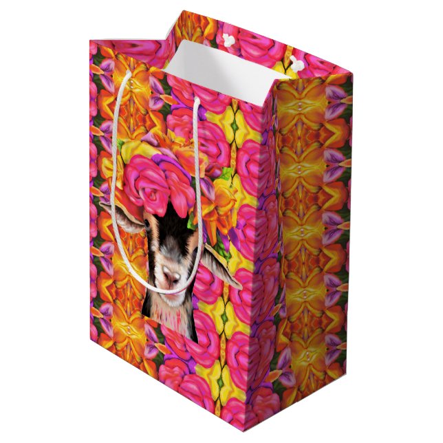 Med Gift Bag Posey the Goat (Back Angled)