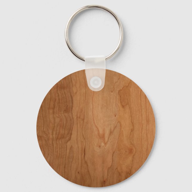Med-Lt Wood Grain Key Ring (Front)