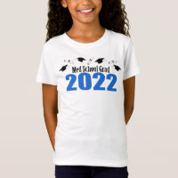 Med School Grad 2022 Caps And Diplomas (Blue)