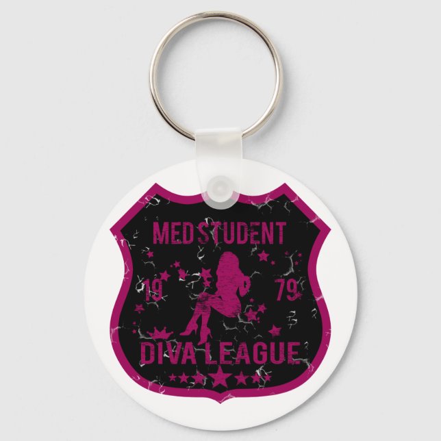 Med Student Diva League Key Ring (Front)
