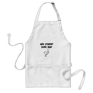med student going mad standard apron