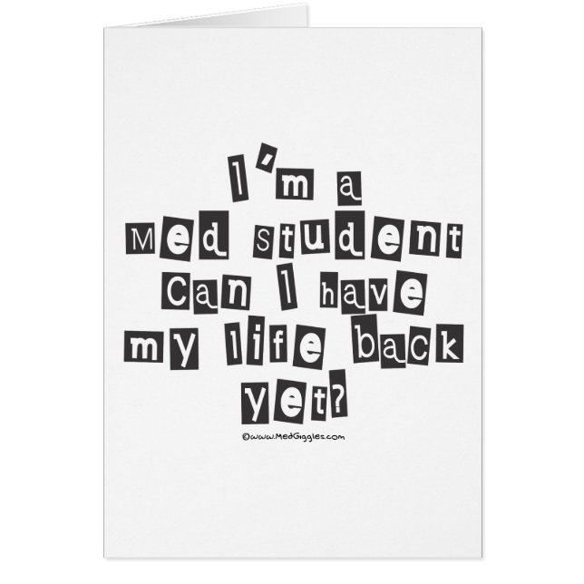 Med Student Ransom Note (Front)