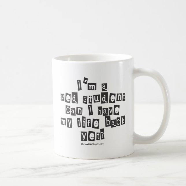 Med Student Ransom Note Coffee Mug (Right)