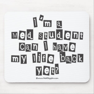 Med Student Ransom Note Mouse Mat