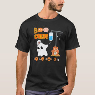 Med Surg Nurse Boo Crew Halloween Dapping Ghost Ma T-Shirt