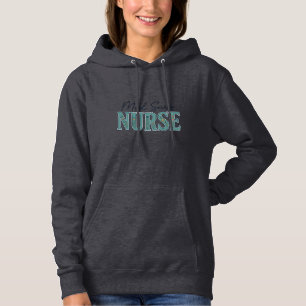 Med Surg Nurse Floral Vintage Engraving Design_1 Hoodie