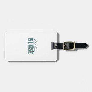 Med Surg Nurse Floral Vintage Engraving Design_1 Luggage Tag
