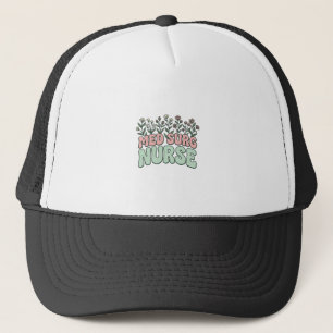 Med Surg Nurse Floral Vintage Vector Design_1 Trucker Hat
