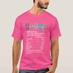 Med-Surg Nurse Nutrition Fact Funny Nursing Profes T-Shirt