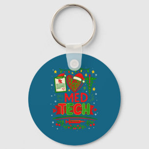 Med Tech Christmas Medical Technologist Pharmacy X Key Ring