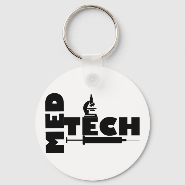 MED TECH MICROSCOPE SYRINGE LOGO KEY RING (Front)